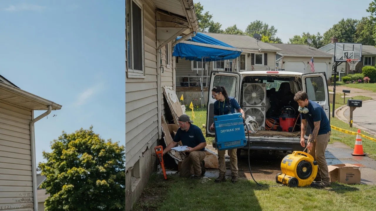 Ceiling Leak Cleanup in Colgate, WI near me